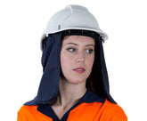 Uveto Navy Attach-A-Flap 100% Cotton Lightweight Head Cover (AAFCNV)